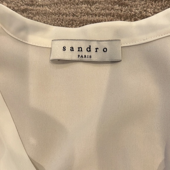 SANDRO Paris lace trim dress - Picture 4 of 4